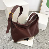 Adjustable Strap PU Leather Handbag