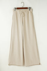 Drawstring Wide Leg Pants