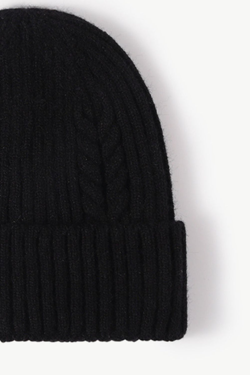 Cable-Knit Cuff Beanie