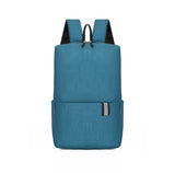 Solid Color Nylon Backpack Bag