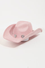 Fame Rhinestone Pave Heart Cowboy Hat