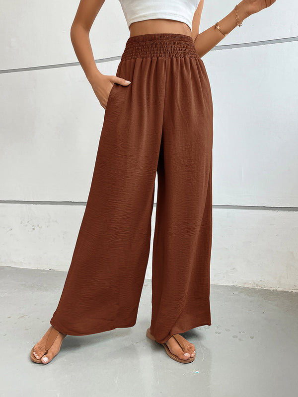 Perfee Wide Leg Pants with Pockets