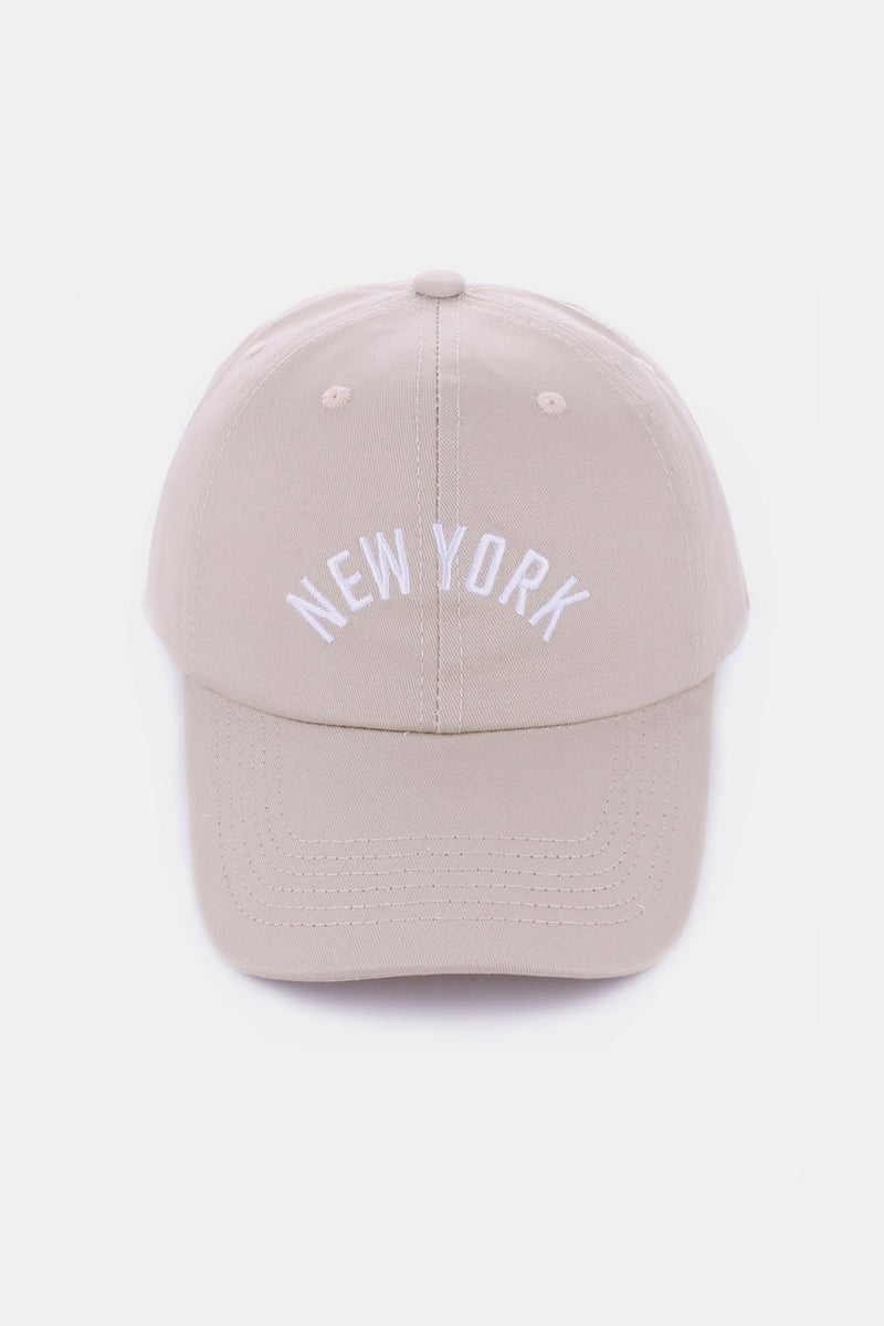 Zenana Embroidered City Baseball Cap