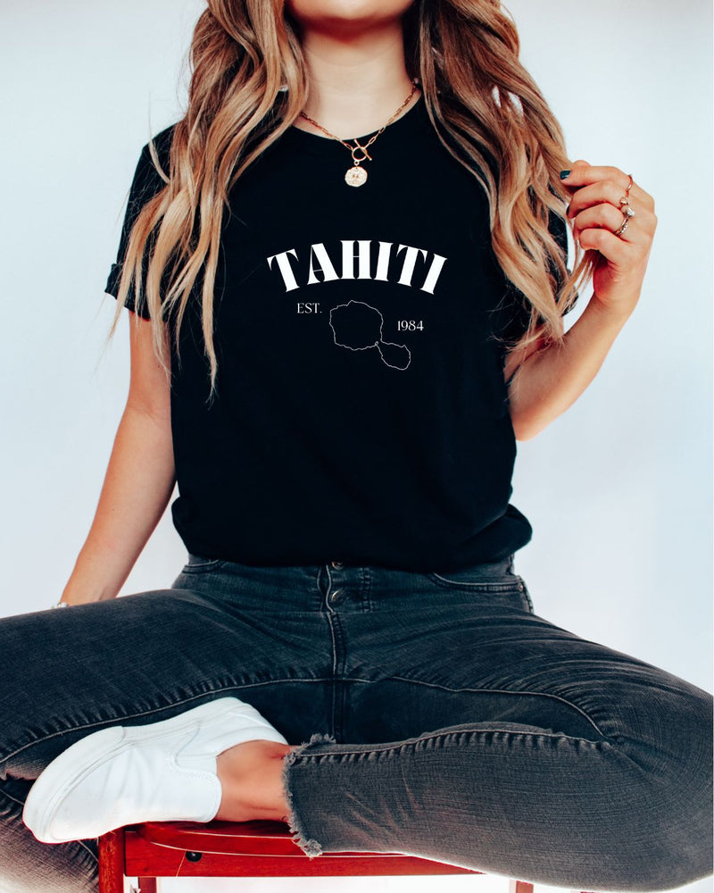 Unisex t-shirt - Tahiti Map