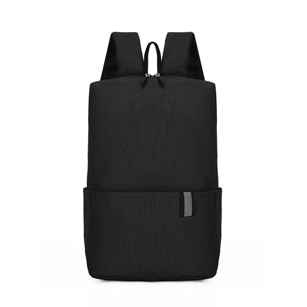 Solid Color Nylon Backpack Bag