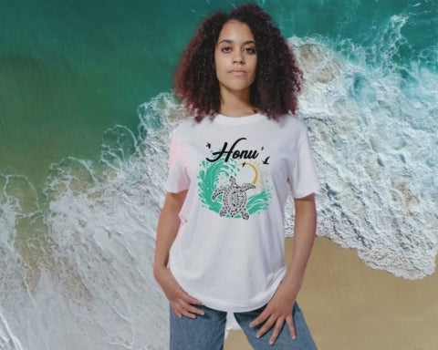 Unisex t-shirt - Honu with sun